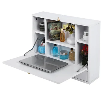 โต๊ะคอมพิวเตอร์ติดผนังมัลติฟังก์ชั่นโต๊ะแล็ปท็อปพับได้โต๊ะเขียนหนังสือสําหรับโฮมออฟฟิศ