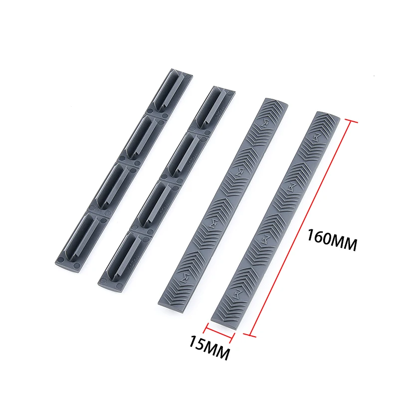 WADSN Cubiertas goma MLOK Wedgelok - Protectores rail táctico AR15