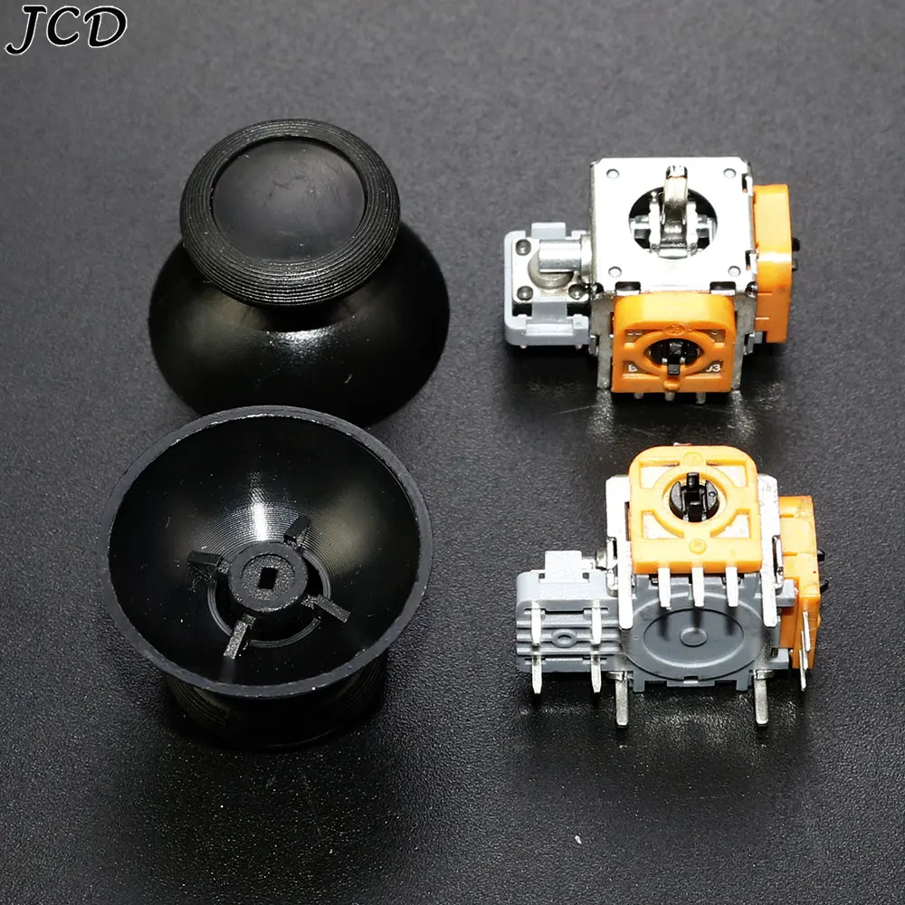 JCD 3D Analog Joystick Rocker Sensor Module For NS Switch Pro Gamepad Thumb Sticks Grip Caps Mushroom Cover Repair Parts