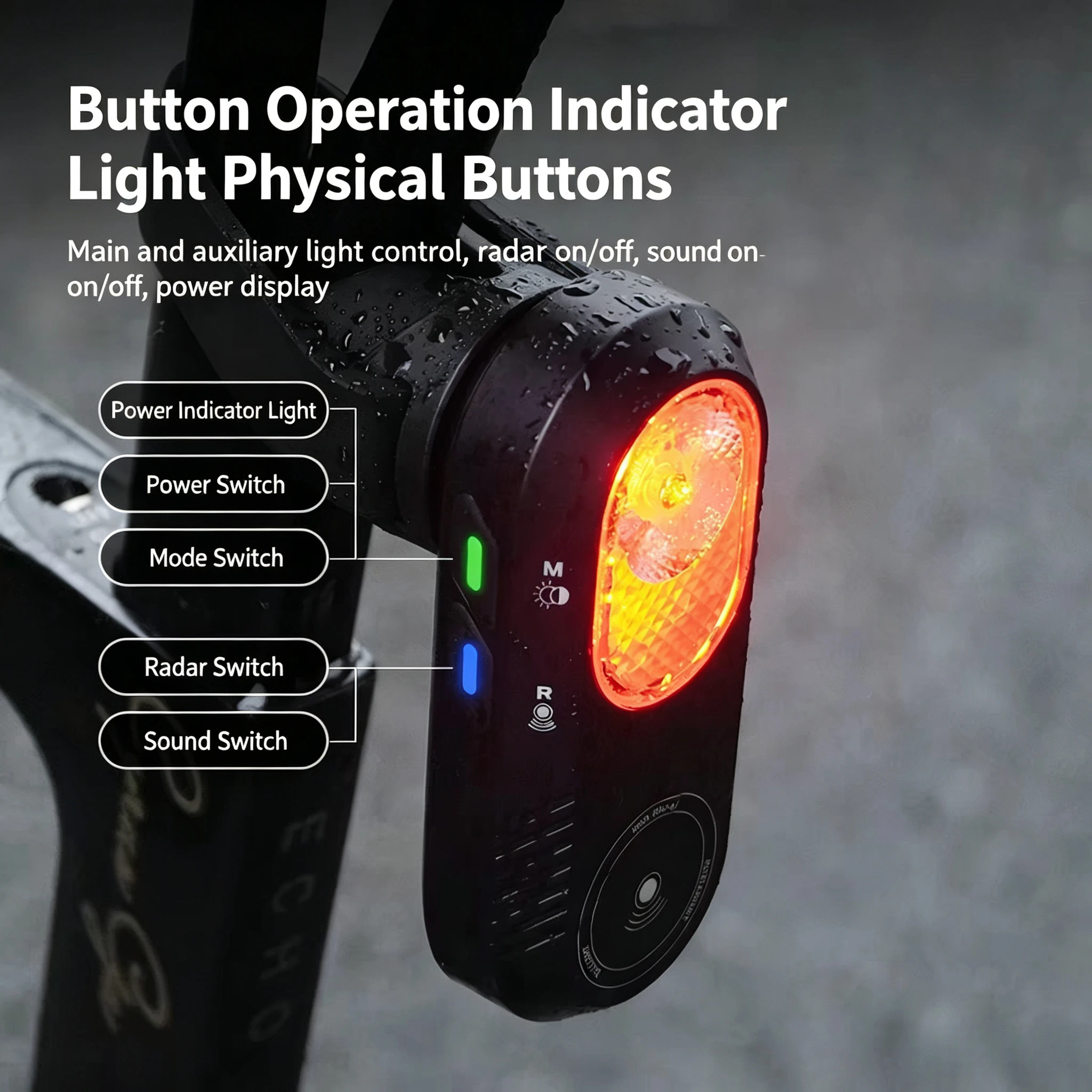 ไฟท้ายจักรยานอัจฉริยะ LA150 พร - Cycling Radar Tail Light Rear Warning บทวิจารณ์และราคา