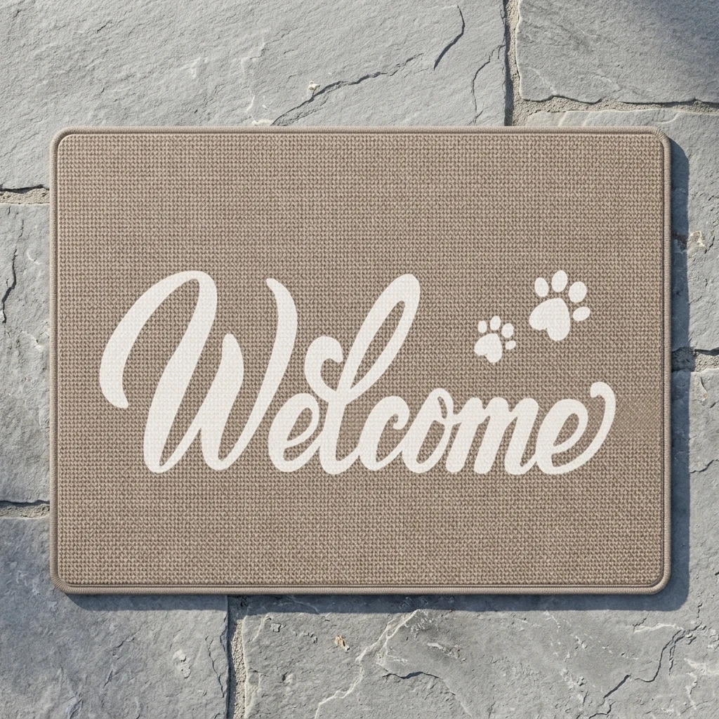Premium Sisal Entryway Doormat with Non Slip Water Absorbent Durable Low Profile Floor Mat for Entrance Easy To Clean Enhanced