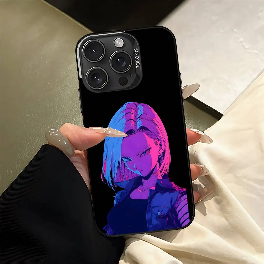 D-dragon Ball A-Android 18 Phone Case For IPhone 17 16 15 14 13 12 Mini 11 8 7 Pro Max Plus Colorful Phone Case view 5