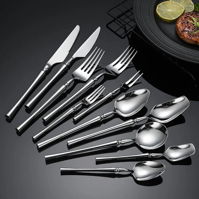 

16Pcs Cutlery Set Mirror Gold Cutlery Set Stainless Steel Tableware Gold Forks Spoons Knives Steel Cutlery Set Silverware