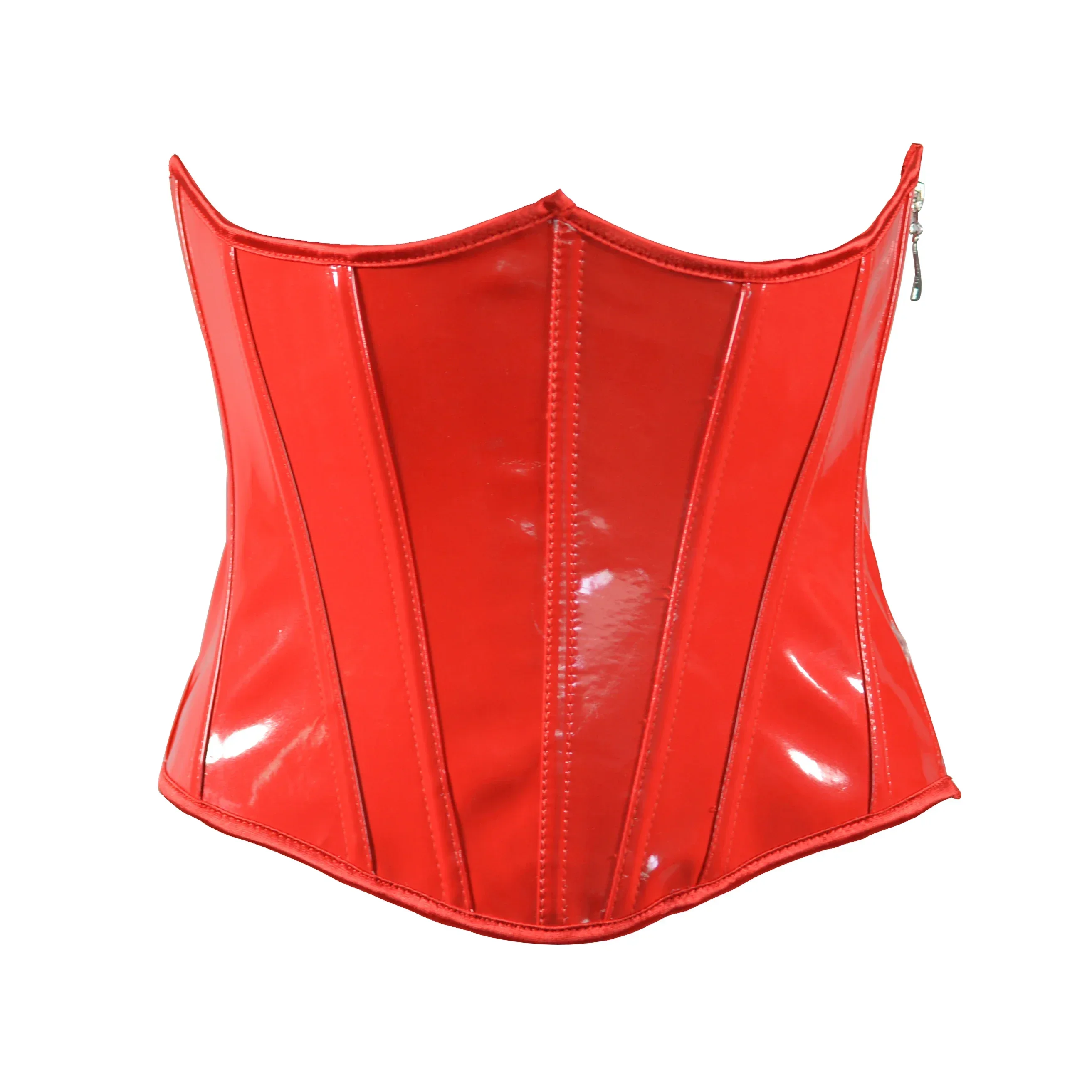 

Underbust Corset Women Sexy Black Red PVC Leather Steampunk Bustiers Hot Lingerie Top Goth Rock Waist Trainer Latex Corselet