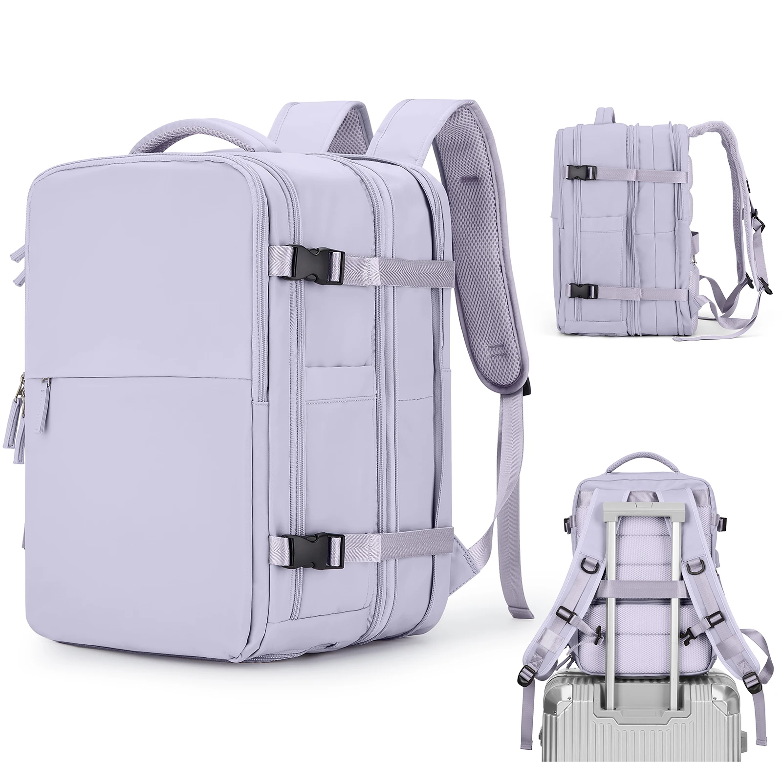 Extra Large Travel Laptop Backpack Expandable Flight Approved Backpack for Women Men Weekender Carry on Backpack Hiking Backpack