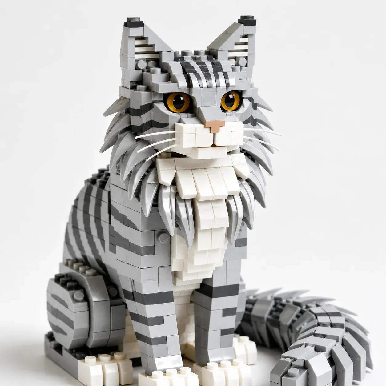 

Cat Building Blocks Toy Figure Collectible DIY Model Display Compatible With ABS Plastic Bricks Set For Adults Kids Gift
