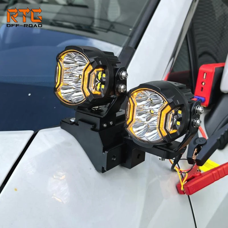 RTG Modification Auxiliary Spotlight Bracket for Toyota Wildlander‌ Spotlight Bracket Front Hood LED Light Spotlight Bracket