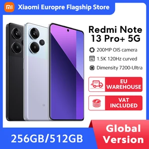 Versi Global Xiaomi Redmi Note 13 Pro Plus Ponsel Pintar 5G ROM 256GB / 512GB Kamera OIS 200MP HyperCharge 120W 6.67 8 smartphone android 13 penjualan terbaik - №