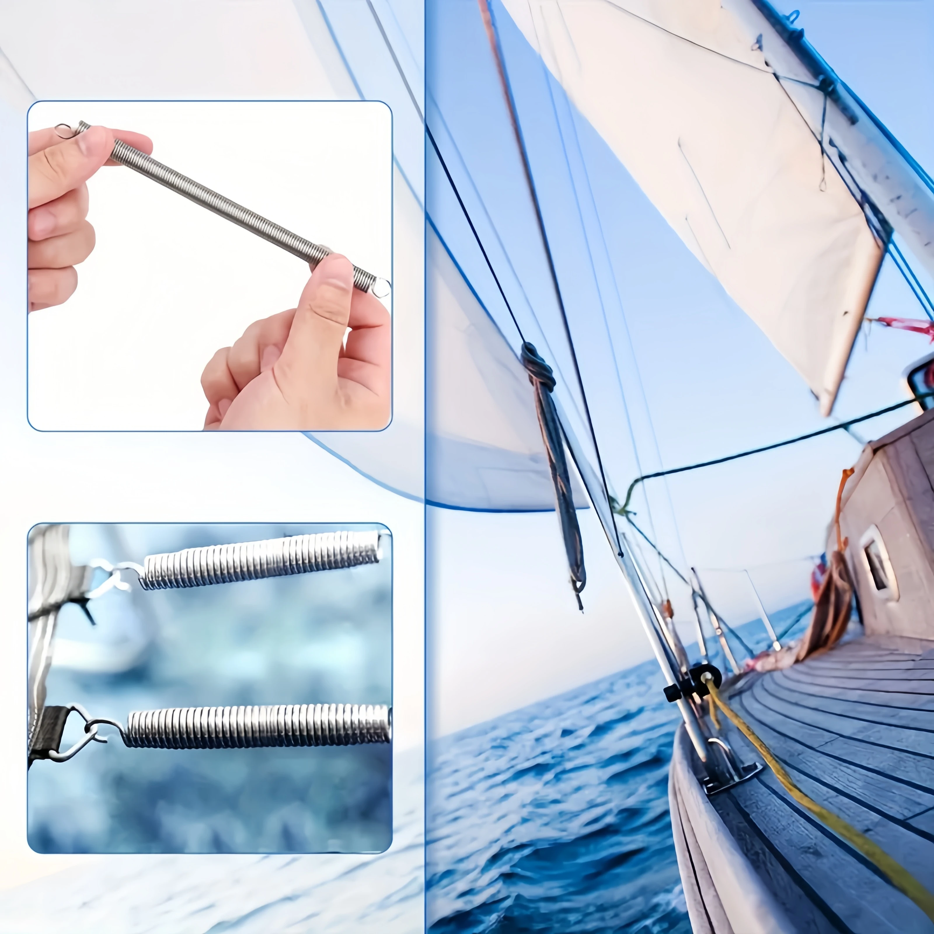 10 Pcs 304 Stainless Steel Extension Springs - Heavy-duty Double-hook, Corrosion-resistant, Uniform Coil, Durable Surface | Gara