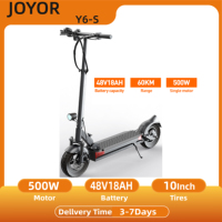 JOYOR Y6-S Adult Electric Scooter 10 Inches Tires Folding Scooter 48V 18Ah 500W Motor City Electric ScooterFor Adults