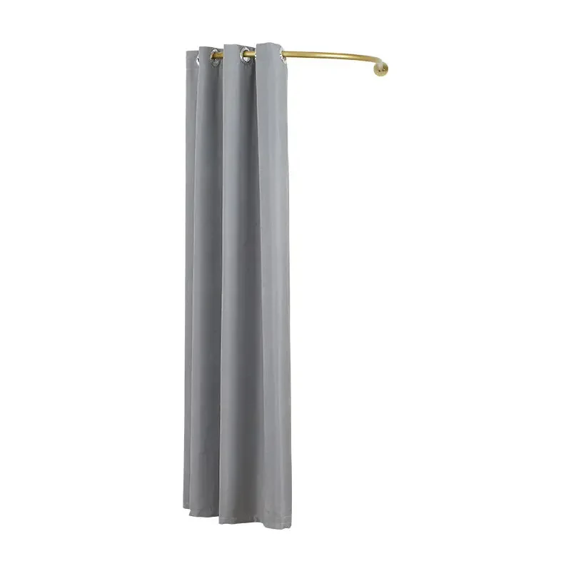 custom.Wall Mounted Metal Curved Curtain Gold Display Rack Dressing Room Fitting Room