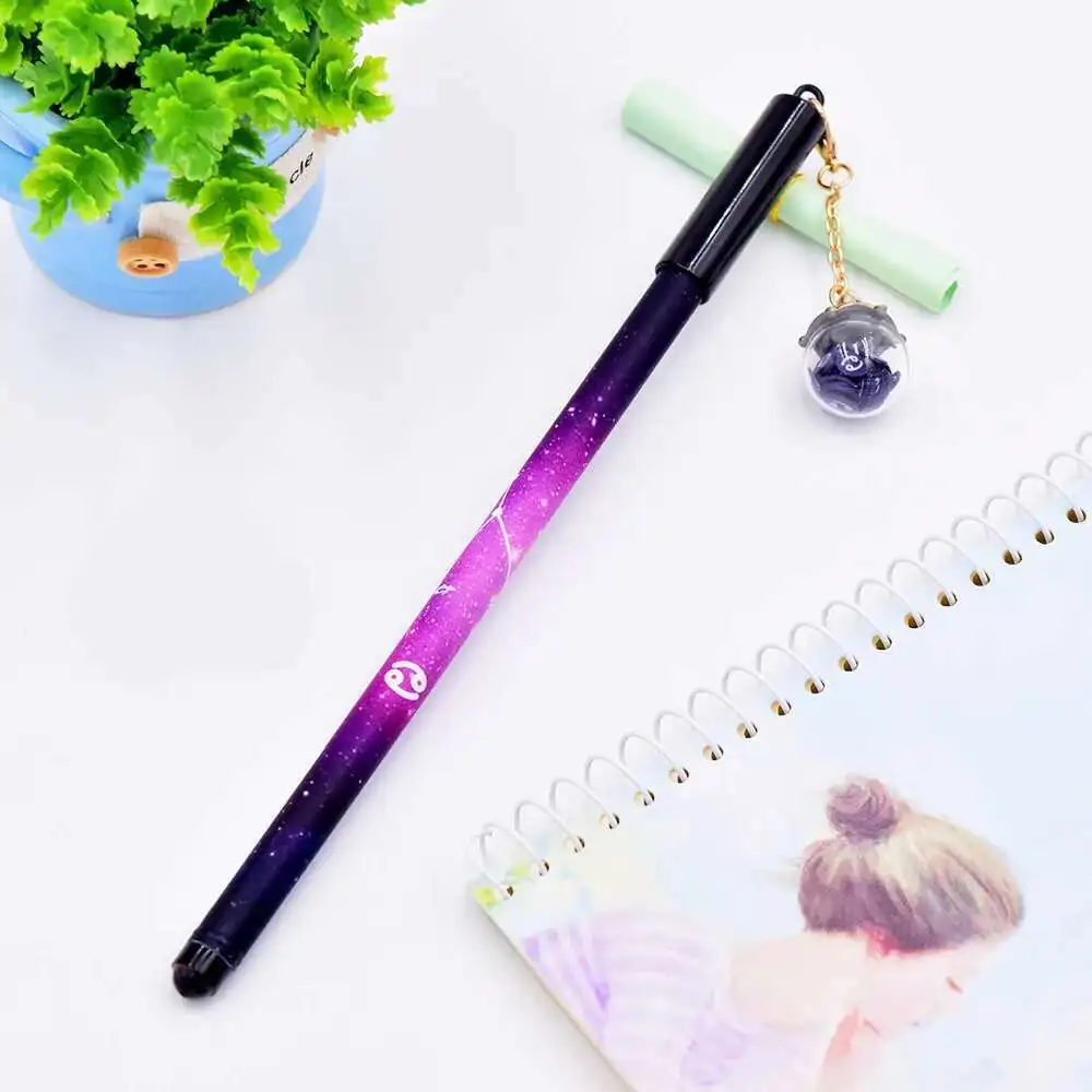 1 Pcs Lytwtw der Zwölf Tierkreis Stern Scherbe Anhänger Gel Stift Geschenk Schreibwaren Schule Bürobedarf Konstellationen Horoskop Astrologie – Detail 5