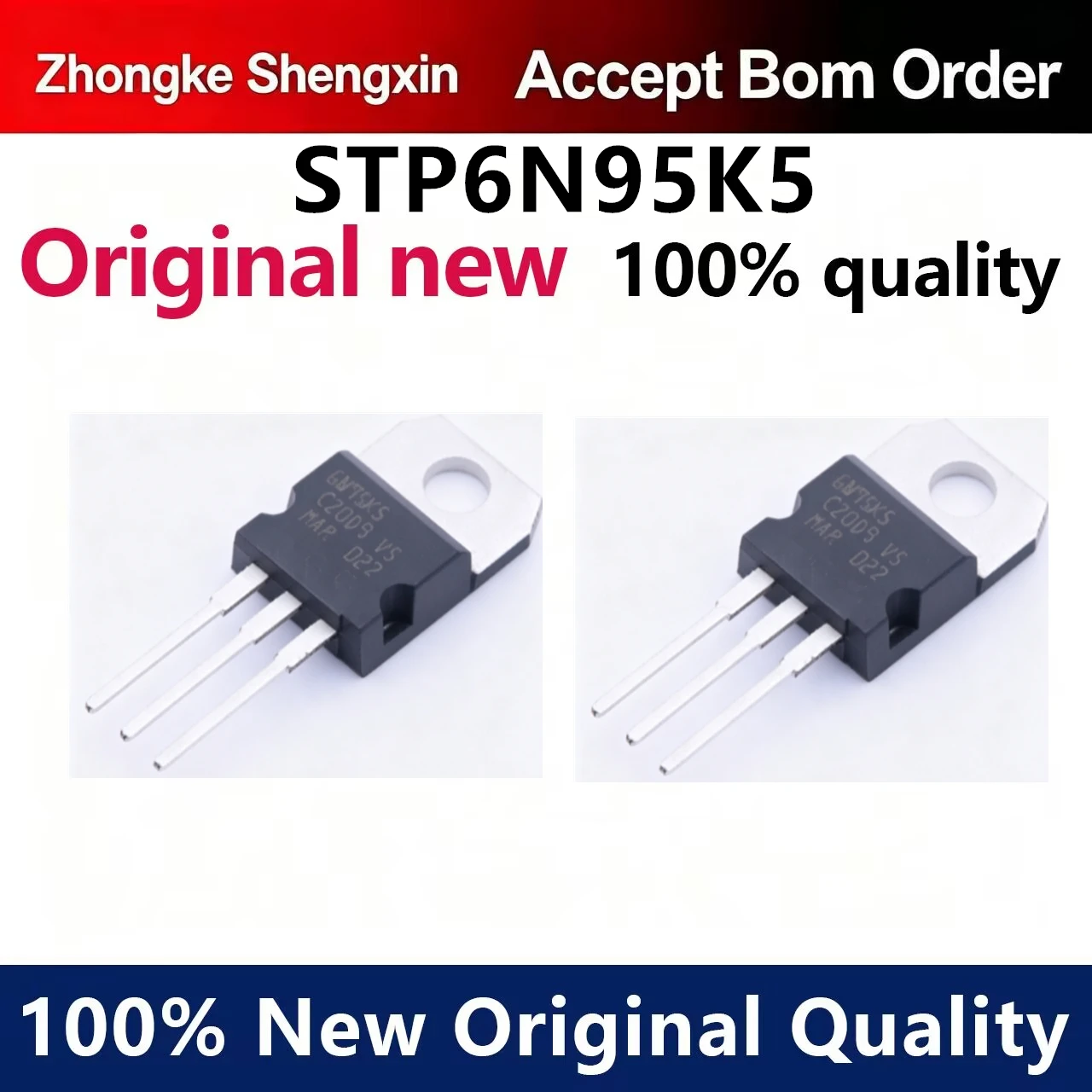 （5pcs）STP6N95K5 warehouse stock TO-220 950V 9A