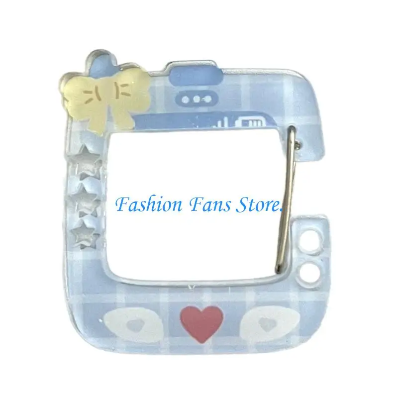Acrylic Carabiner Pendant Handbook Decoration Keychain Charm Lightweight Bag Buckle Handmade Holder for Women