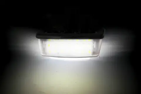 2Pcs CanBus LED License Plate Lights For Toyota Corolla E11 Crown S180 Starlet EP91 Vios Previa ACR50 GSR50 number plate lamp 10 best sales e11 corolla - №5