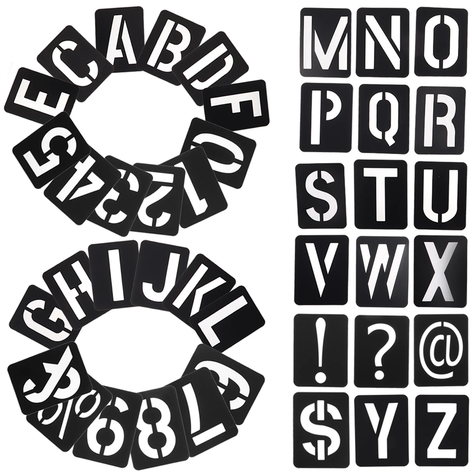 

Letter Template Ruler Journal Stencils Small Paint for Crafts Alphabet Board Number Painting Letters Furniture