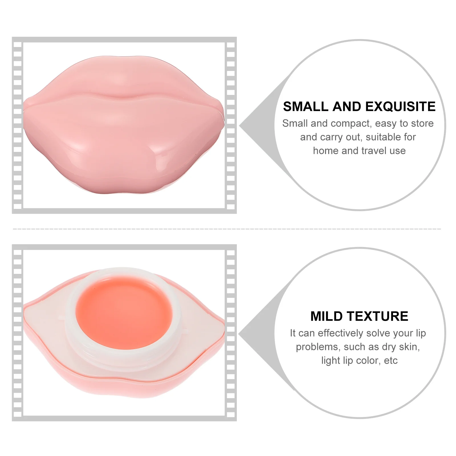

2pcs Masks Nourishing Moisturizing Lip Care Plaster Portable Anti-Dry Lip Film For Daily Hydration Travel Essential Softens Lips