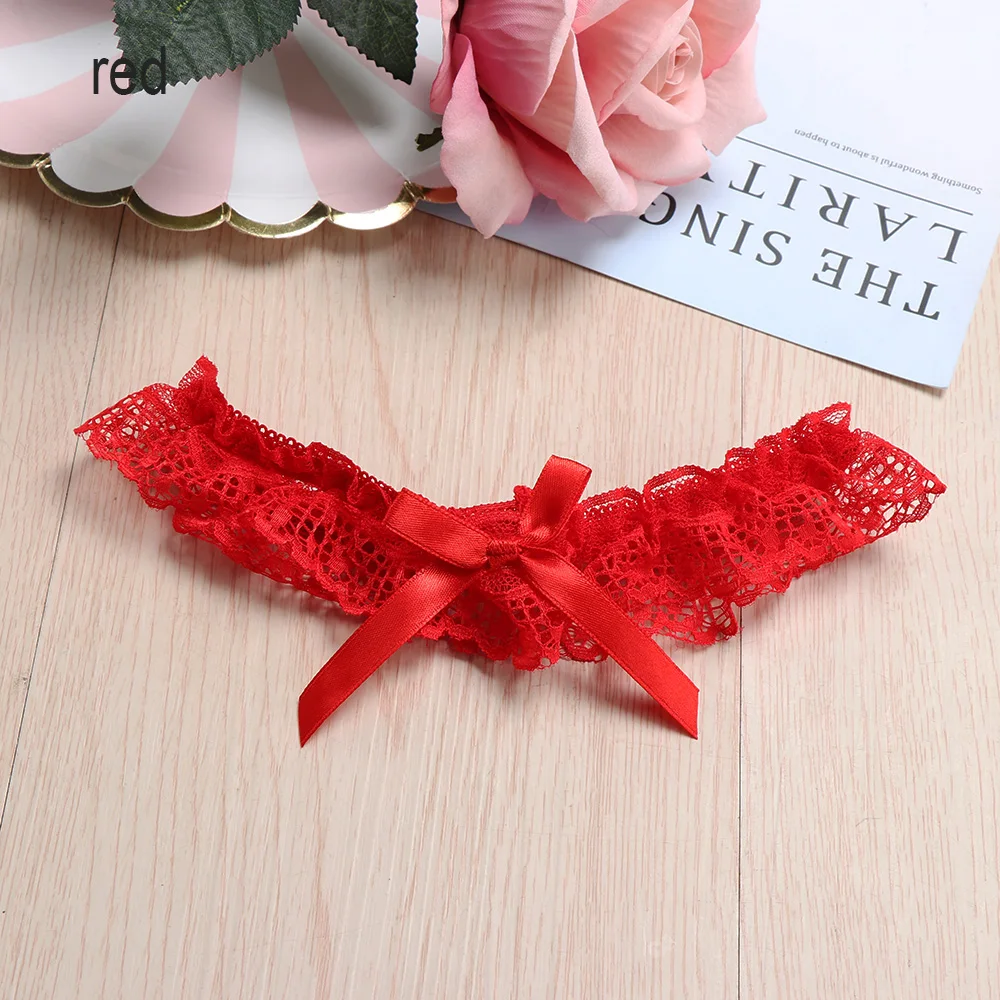 Porte-jarretelles en dentelle avec nœud papillon pour femme, lingerie sexy, boucle de jambe, jarretelles de mariage, patients cosplay, bas de mode, anneau de cuisse