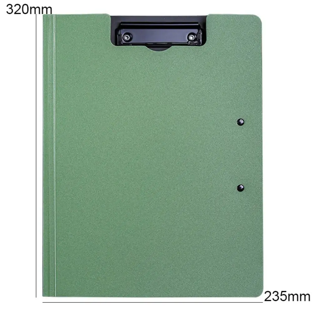 A4 Frosted File Folder Creative Clipboard Writing Pad Memo Clip Board Double Clips Test Paper Storage Organizer School Supplies