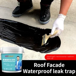 Caulking adhesive, exterior roofing, asphalt, waterproofing, leakage plugging, coating, polyurethane waterproofing material