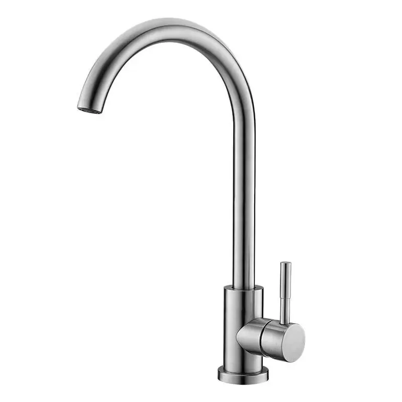 304 stainless steel kitchen faucet hot and cold faucet rotatable laundry basin sink faucet household