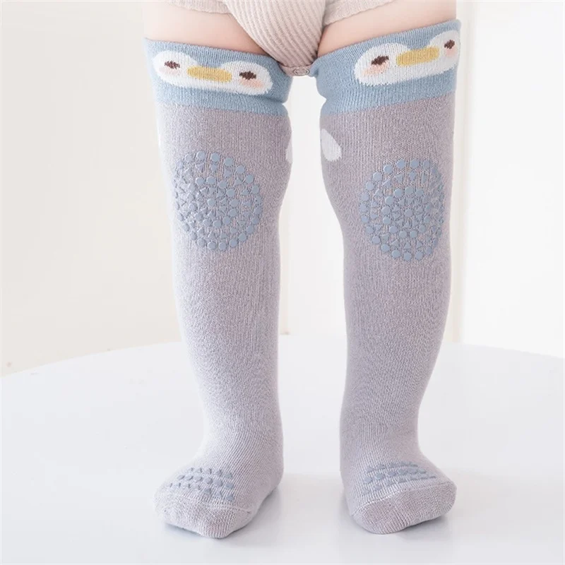 Lawadka Newborn Baby Girls Boys Socks Cotton Knee High Socks For Baby Fashion Toddler Floor Non-slip Stockings Sport Long Sock