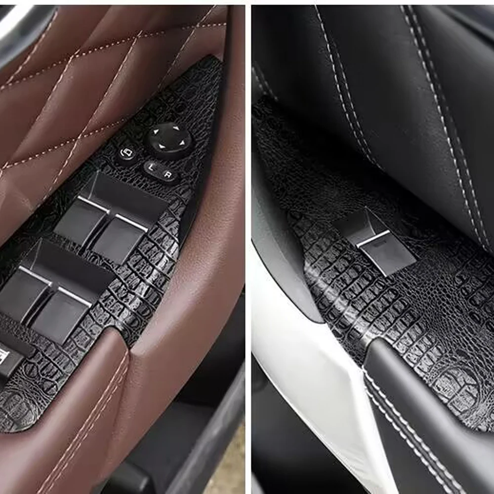 For Haval H9 2017-2021 Interior Central Control Panel Door Handle Carbon Fiber Stickers Decals Car Styling Accessorie 6