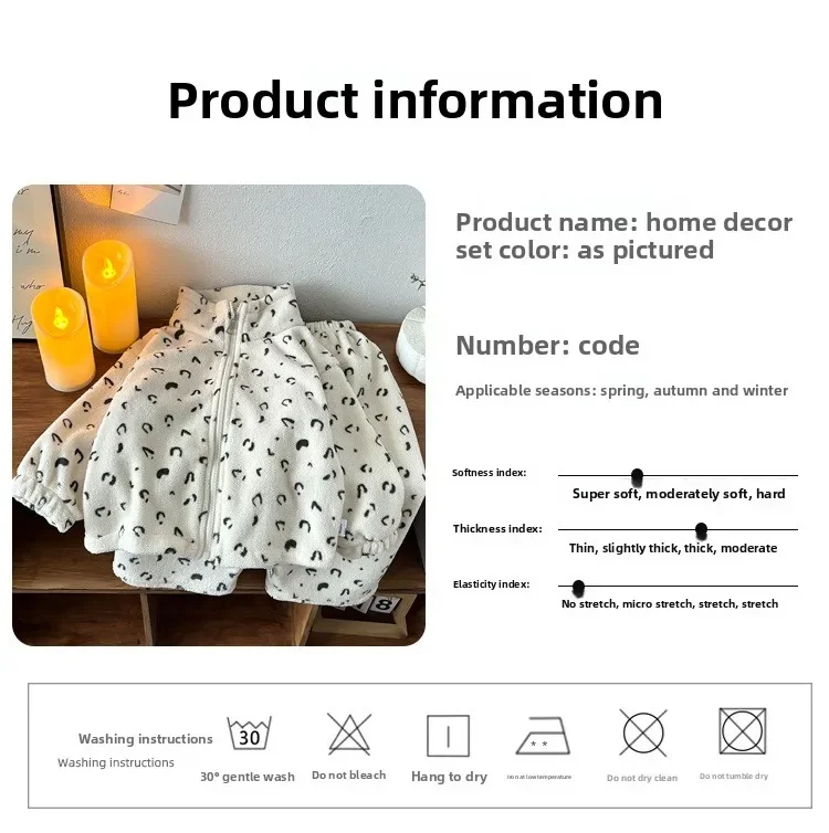 2026 Kinder-Mädchenkleidung Neues Plüsch-Set aus Fleece mit Cartoon-Motiv, Lässige Freizeitkleidung für Zuhause, Oberteile und Unterteile für Kinder – Detail 10