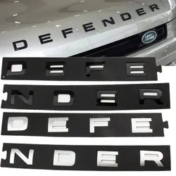 3d Logo Defender Emblem Car Front Hood Bonnet Rear Trunk Badge Sticker For Land Rover L663 Trx4 TRX 4 110 2020 2021 Accessories