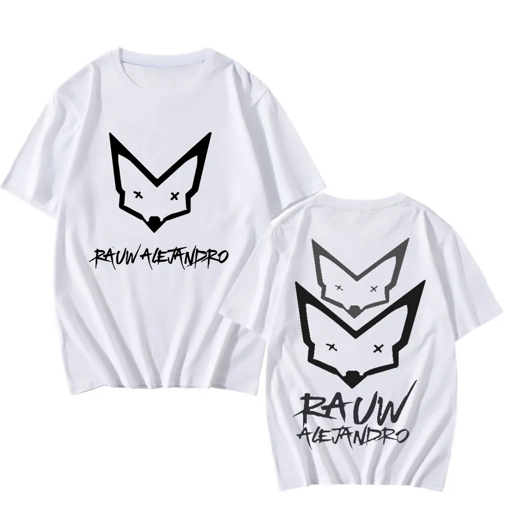 Rauw Alejandro T-shirt for Spring/Summer Harajuku O-neck Tee-shirt Short Sleeve Gothic Cotton Tshirt Sudaderas Casual Punk Tops