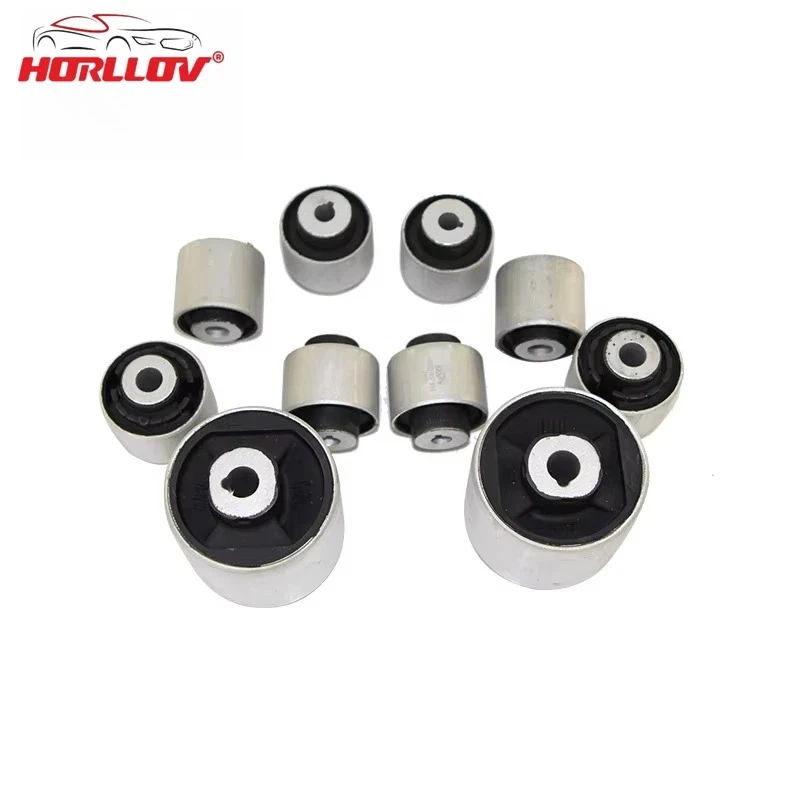 10PCS Front Suspension Control Arm Bushing Kit for Audi A4L/B9 10 Rubber Mountings 8K0407515 8K0407183 4E0407181 4GD407182
