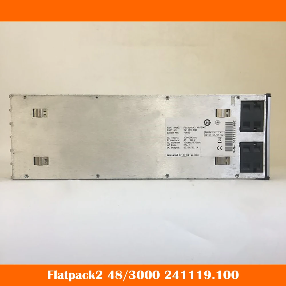 Flatpack2 48/3000 241119.100 For Eltek 48V 3000W Communication Power Supply Work Fine High Quality Fast Ship