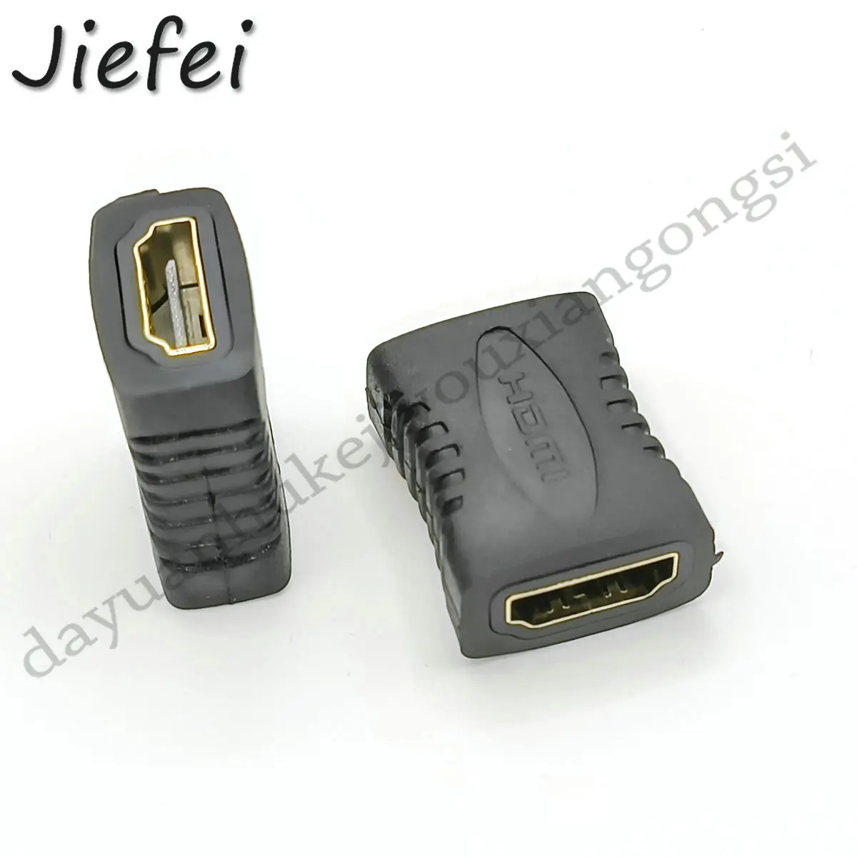 100 PCS Gold plated Premium Gold HDMI-compatible Female to Female In-Line Coupler Connector New