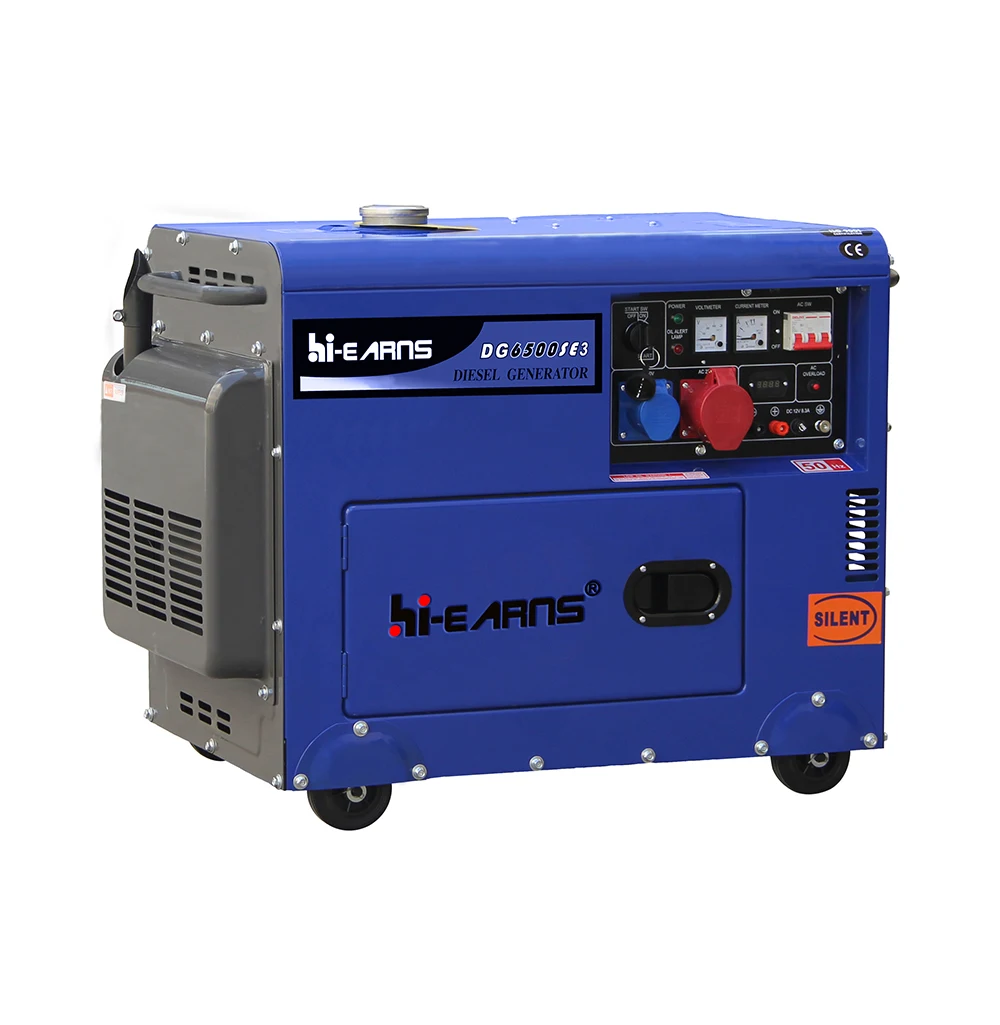 

5kw 5kva three phase small die·sel generators with Amperemeter factory price