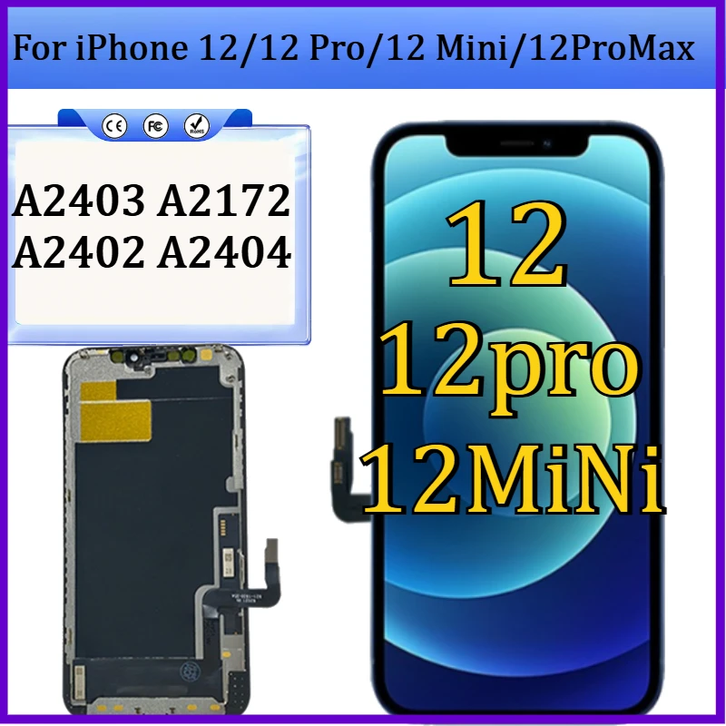 

New TFT LCD For iPhone12 Display Touch Screen Replace For iPhone 12/12 Pro/12 Mini/12ProMax screen A2403 A2172 A2402 A2404