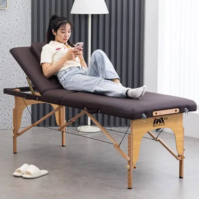 

Portable Knead Folding Lash Massage Bed Beauty Wooden Massage Table Speciality Comfort Camilla Masaje Beauty Furniture RR50MB