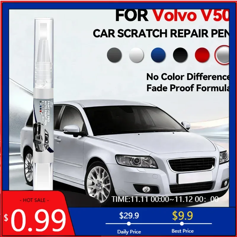 

Vehicle Dedicated Exclusive Car Paint Repair Pen For 2004-2012 VOLVO V50 Paint Scratch Repair Accessories Blue 466 Black 452 Sil