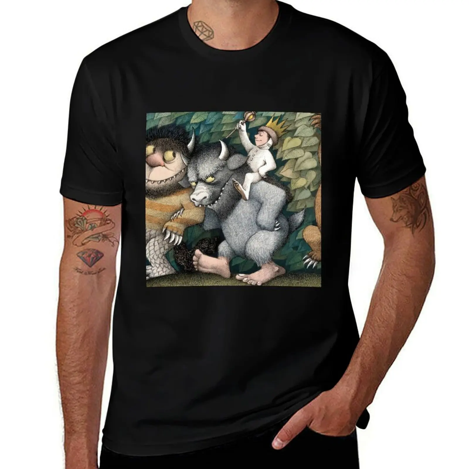 

Maurice Sendak T-Shirt boys whites Funny t-shirts Aesthetic clothing quick-drying shirts graphic tee men