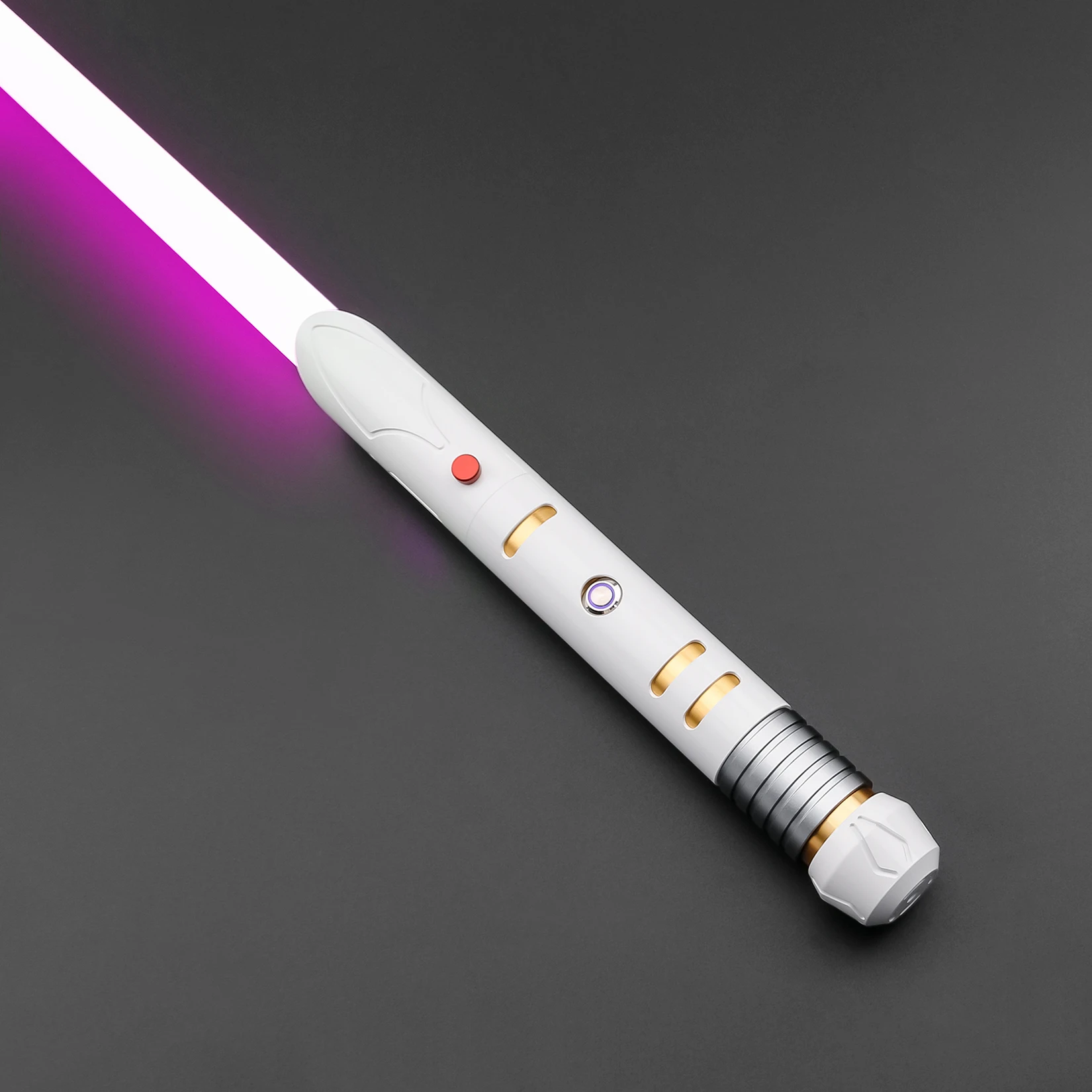 TXQSTUDIO-sable de luz Tempio RGB, gesto de duelo pesado, encendido, empuñadura de Metal, espadas de NeoPixel de oscilación suave para juguetes de Cosplay para adultos