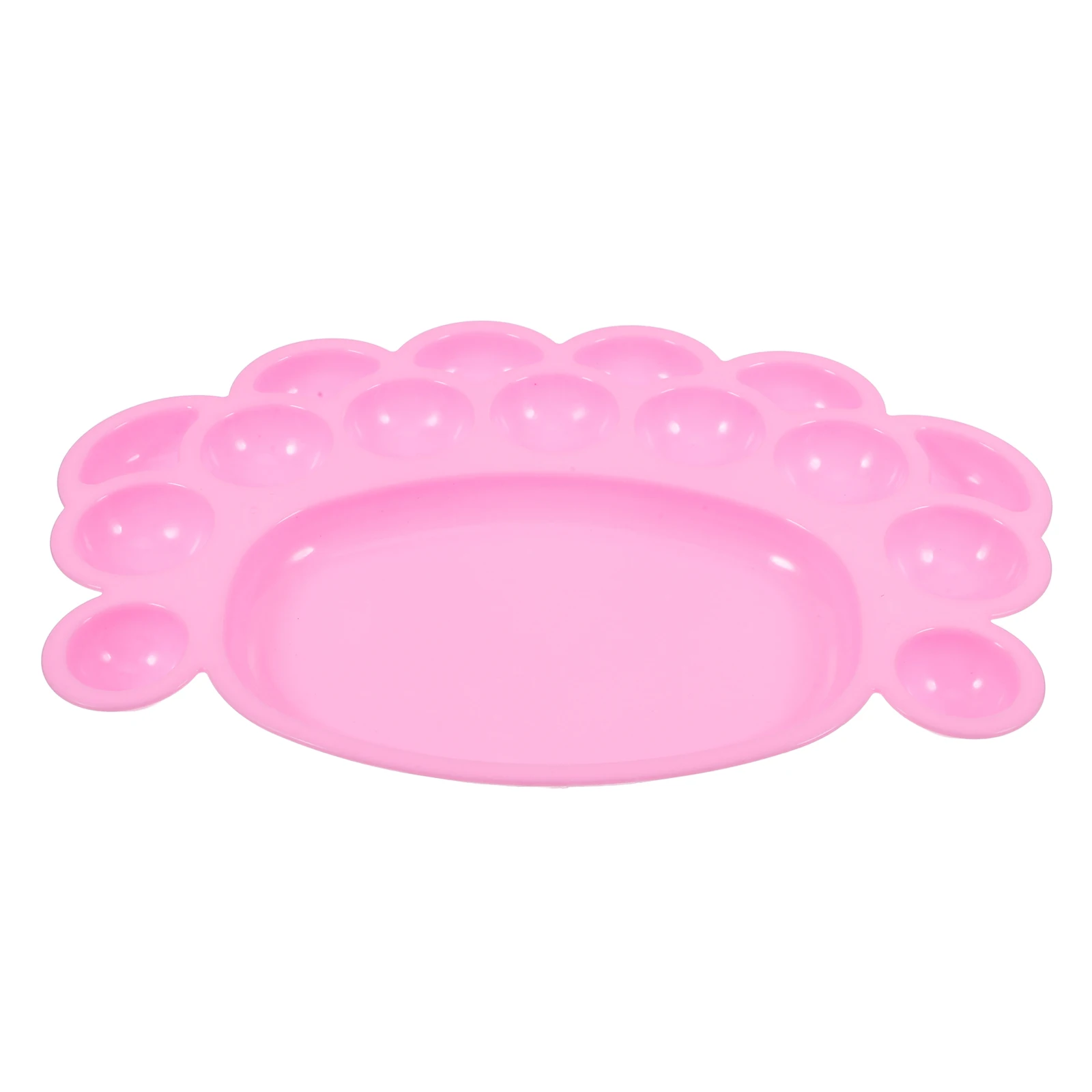 

Cute Footprint Kids Paint Palette Pink Plastic Watercolor Mixing Tray For Diy Art Creative Projects Students Activity Tools