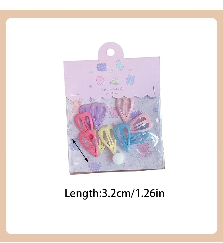 10 Stück/Set Pastellfarbene Bonbon-Haarspangen für Kleinkind-Mädchen Stern-Wolken-Blumen-Form Schonende Haarklammern für Babys und Kinder 2026 – Detail 6