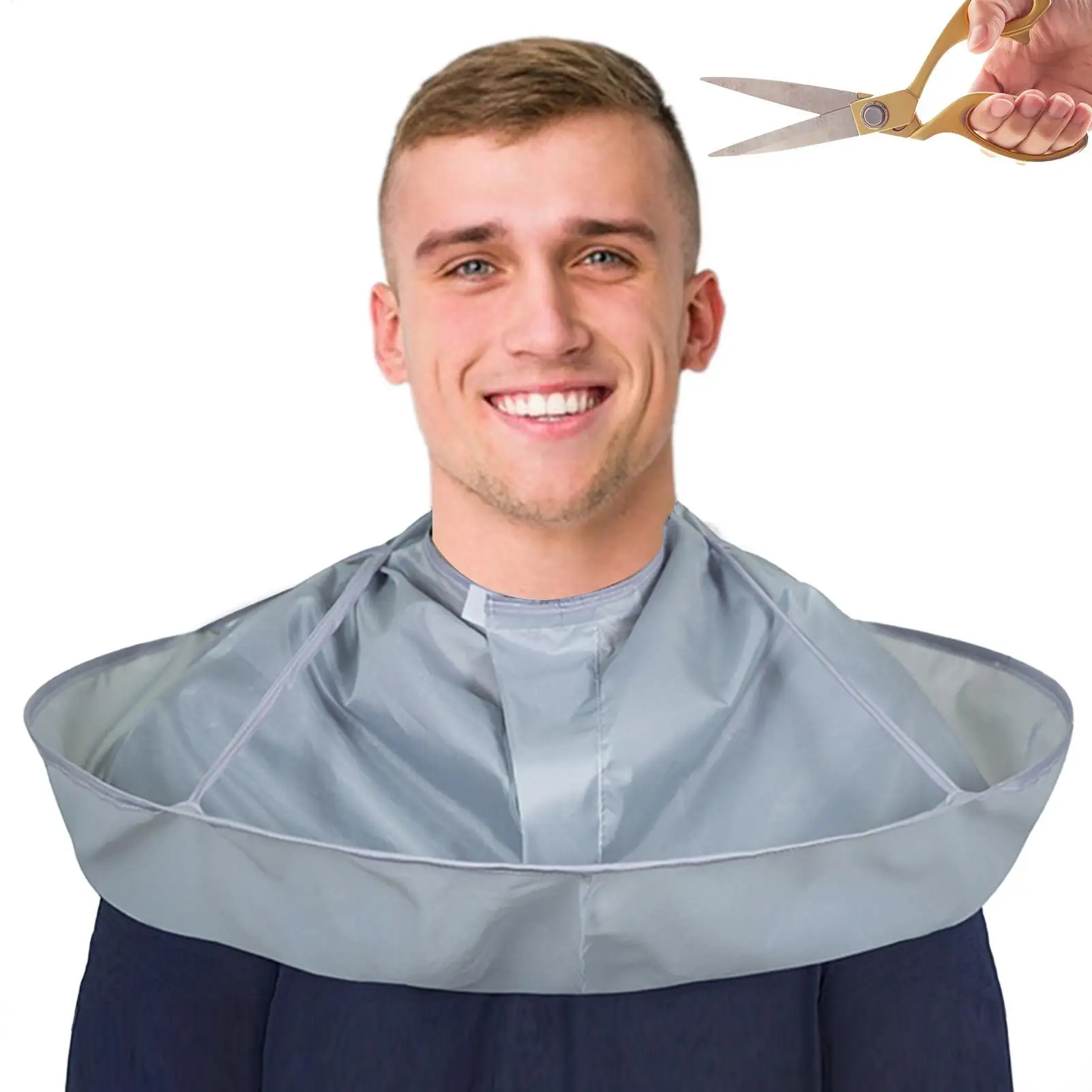 60cm  adult haircutting and shaving bib Haircut Cape Umbrella Design Salon Barber Capes Hairdresser Cape Neck Duster