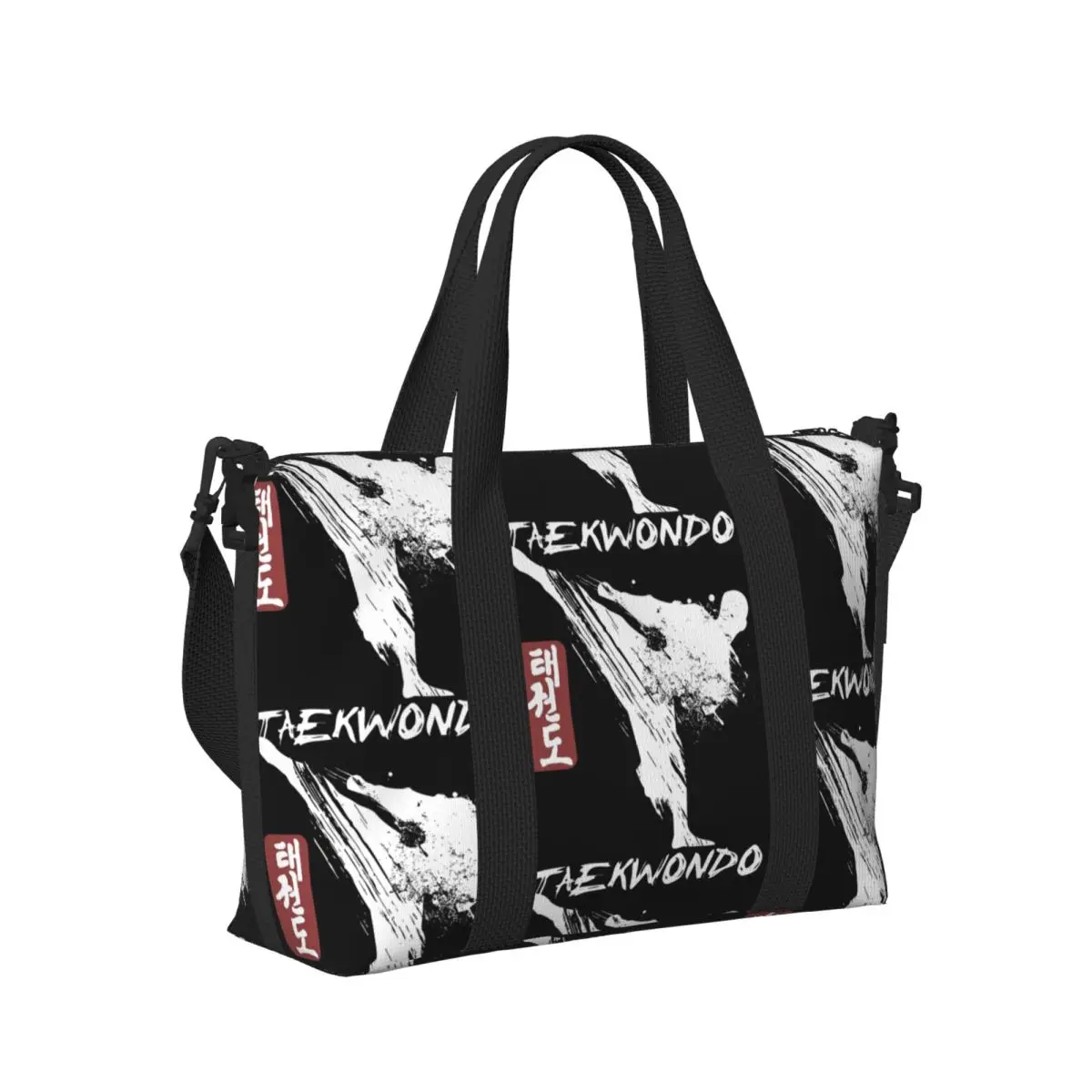 

Taekwondo Korean Martial Arts Beach Travel Bag Large Capacity Tote Bags for Gym Sport Women Shopping Duffle Shoulder Bag