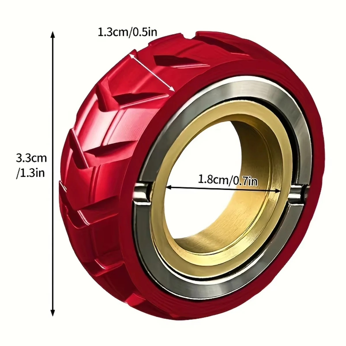 EDC Fidget Toys Ring Slider Fidget Toys Stress Relief for Adults Magnetic Metal Stainless Steel ADHD Leisure Tactile Coins
