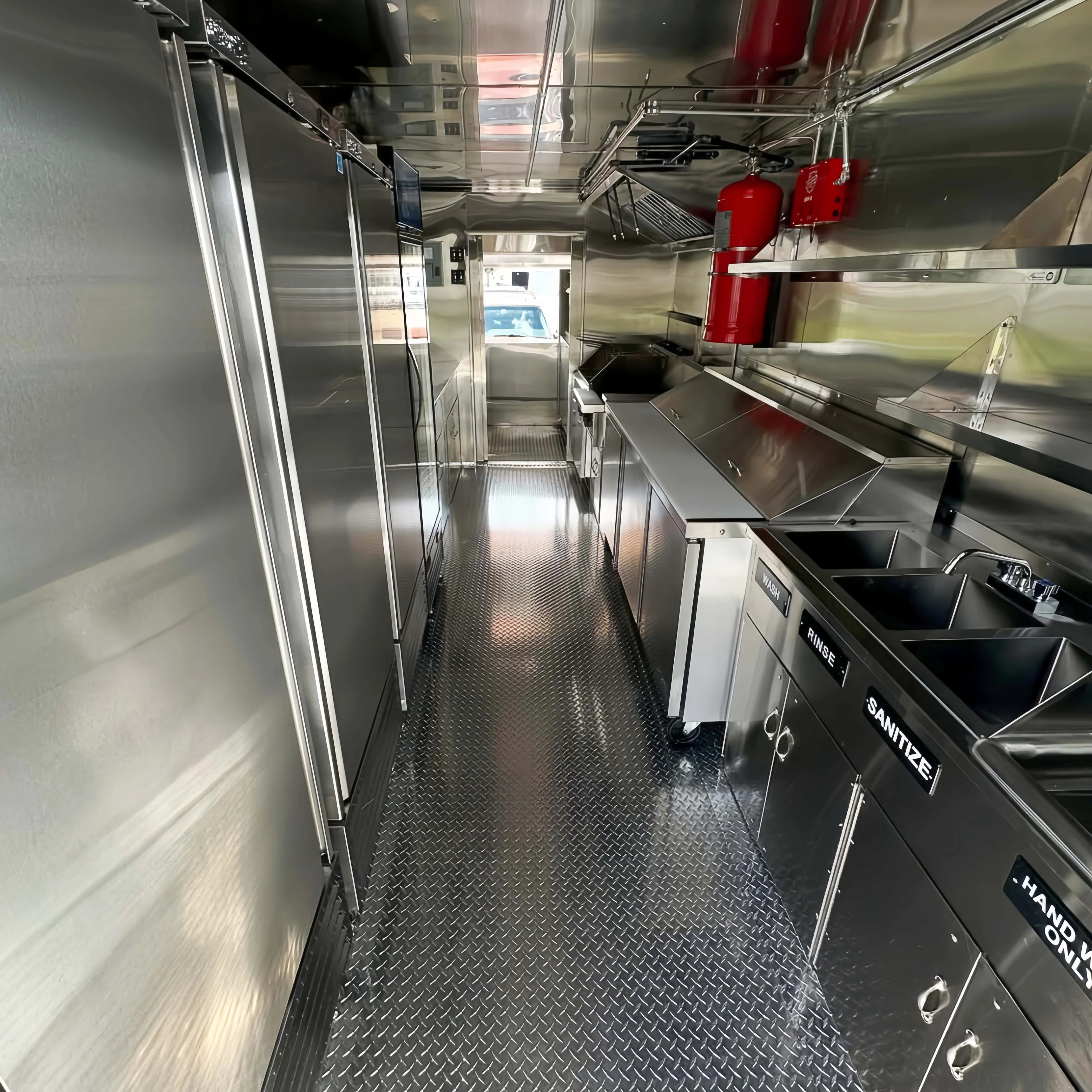 Customizable stainless steel Food Truck Trailer Tent Caravan for Camping and Catering Fast Food Cart