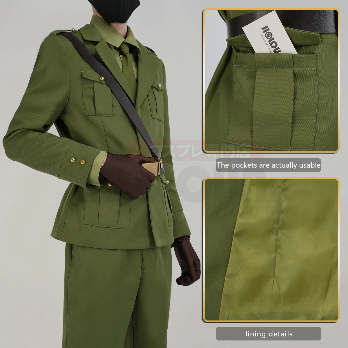 HOLOUN Axis Powers Anime Arthur Kirkland Cosplay Costume Uniform Jacket Pants Shirt Cos Convention Halloween Christmas