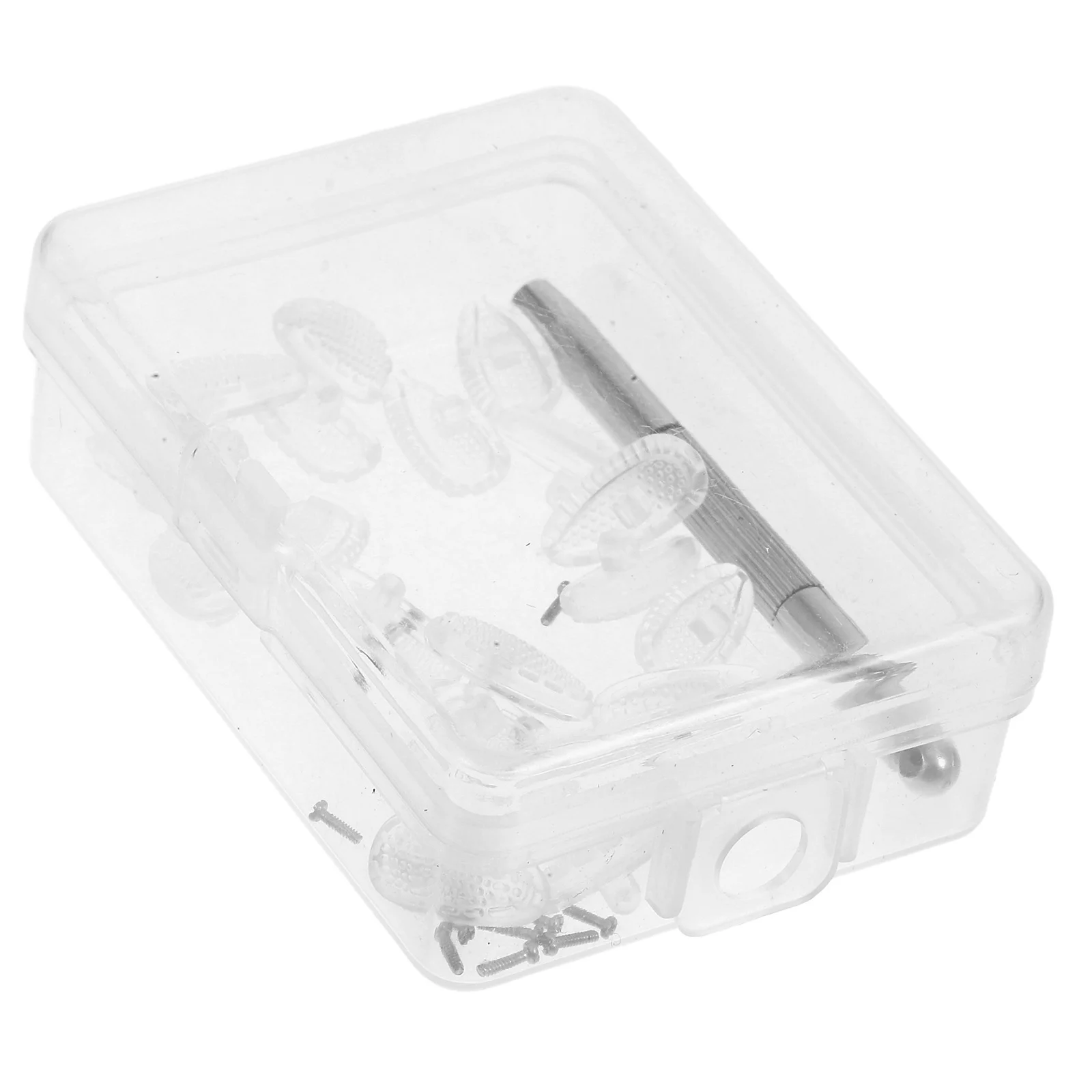 

1Set Glasses Repair Kit Silicone Nose Pads Non Slip Eyeglass Repair Accessories Screws Screwdriver Eyeglass Supplies