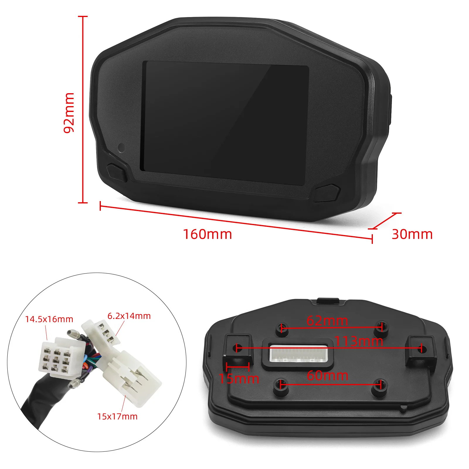 Motorcycle Speedometer Tft Tpms Speed Meter Speedometer Motorcycle Can Set Data Chinese / English Version 2/4 Cylinder