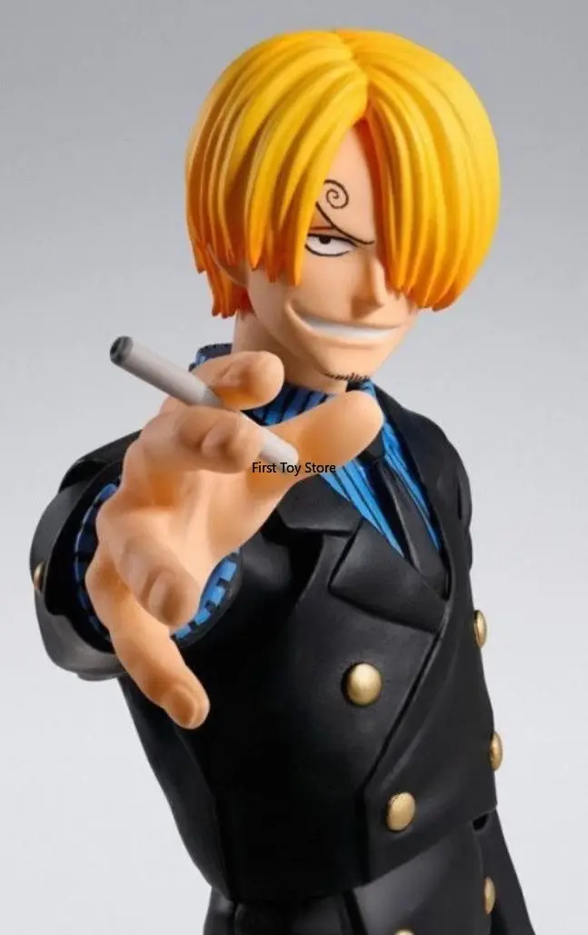 Figura de acción coleccionable original de Bandai SH Figuarts One Piece Dawn of Adventure Sanji 1/12, en stock, ideal para regalo.