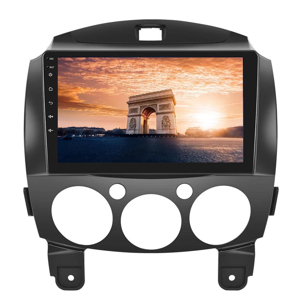 Podofo Auto Radio voor MAZDA 2 2007-2014 Draadloze CarPlay Android Auto Multimedia Stereo WIFI GPS 2din Radio FM/RDS BT - afbeelding 2